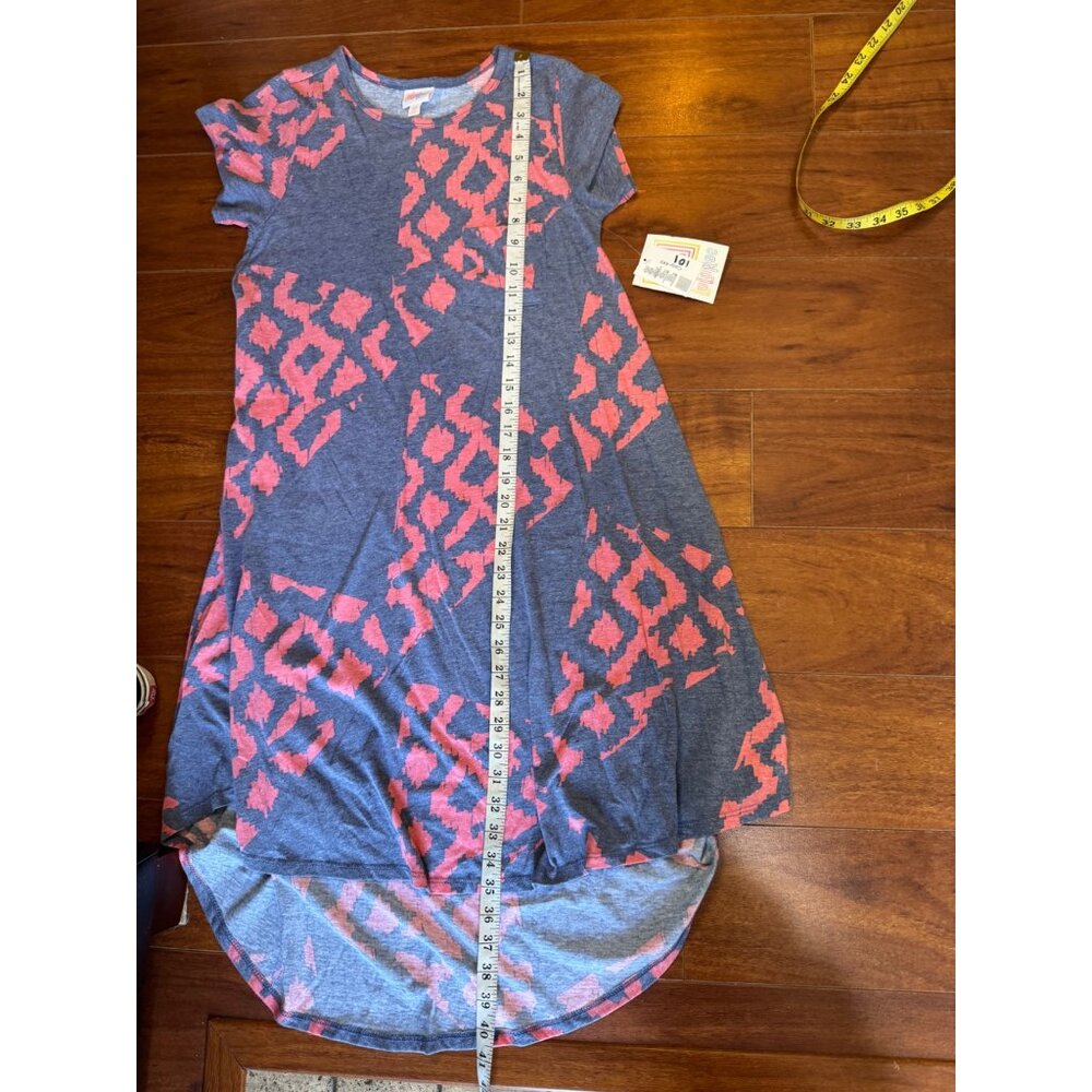 Lularoe Carly Hi Low Dress Geometric Size XXS Stretchy NWT - Picture 13 of 15